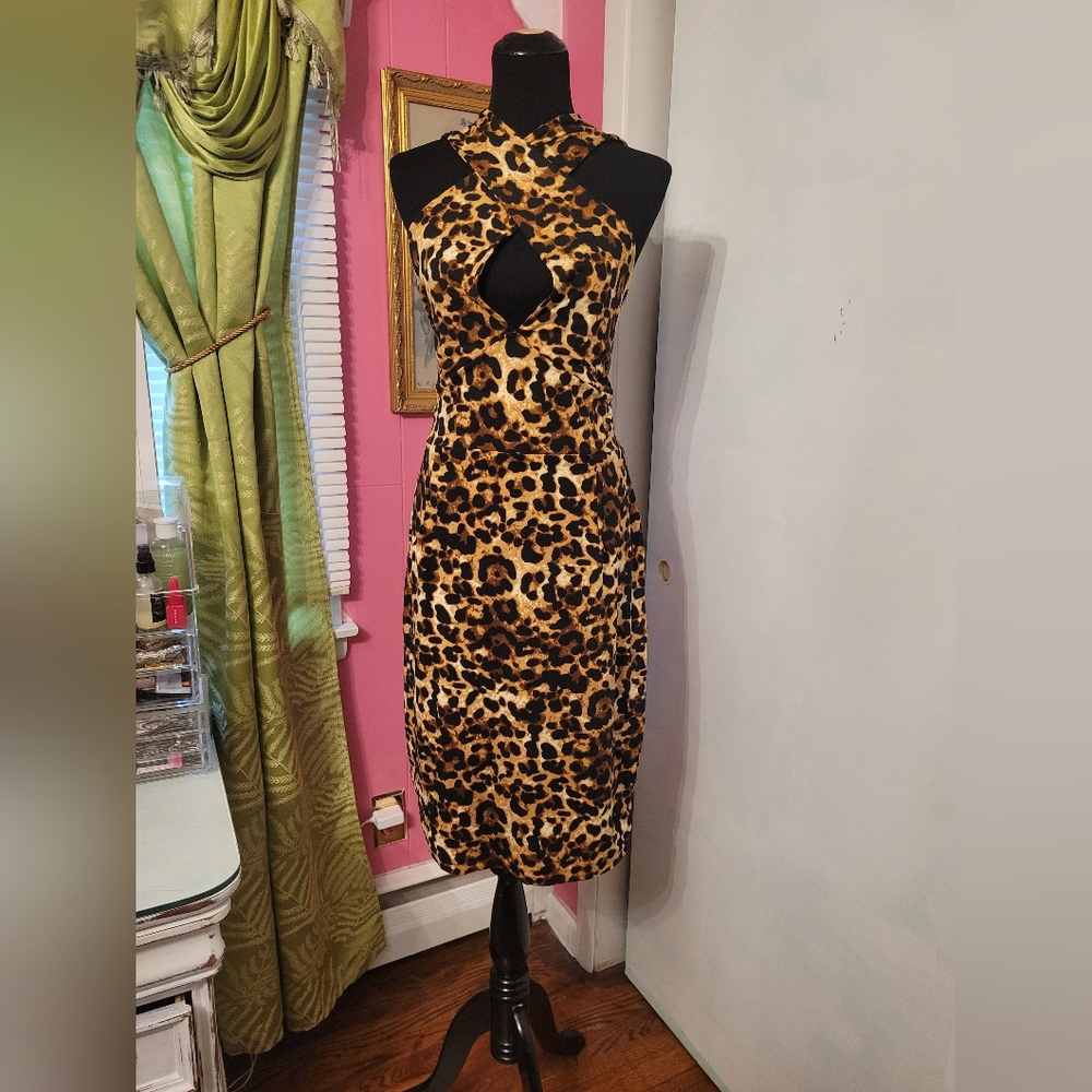 Leopard Print Sofia Vintage Vandalizm Dress